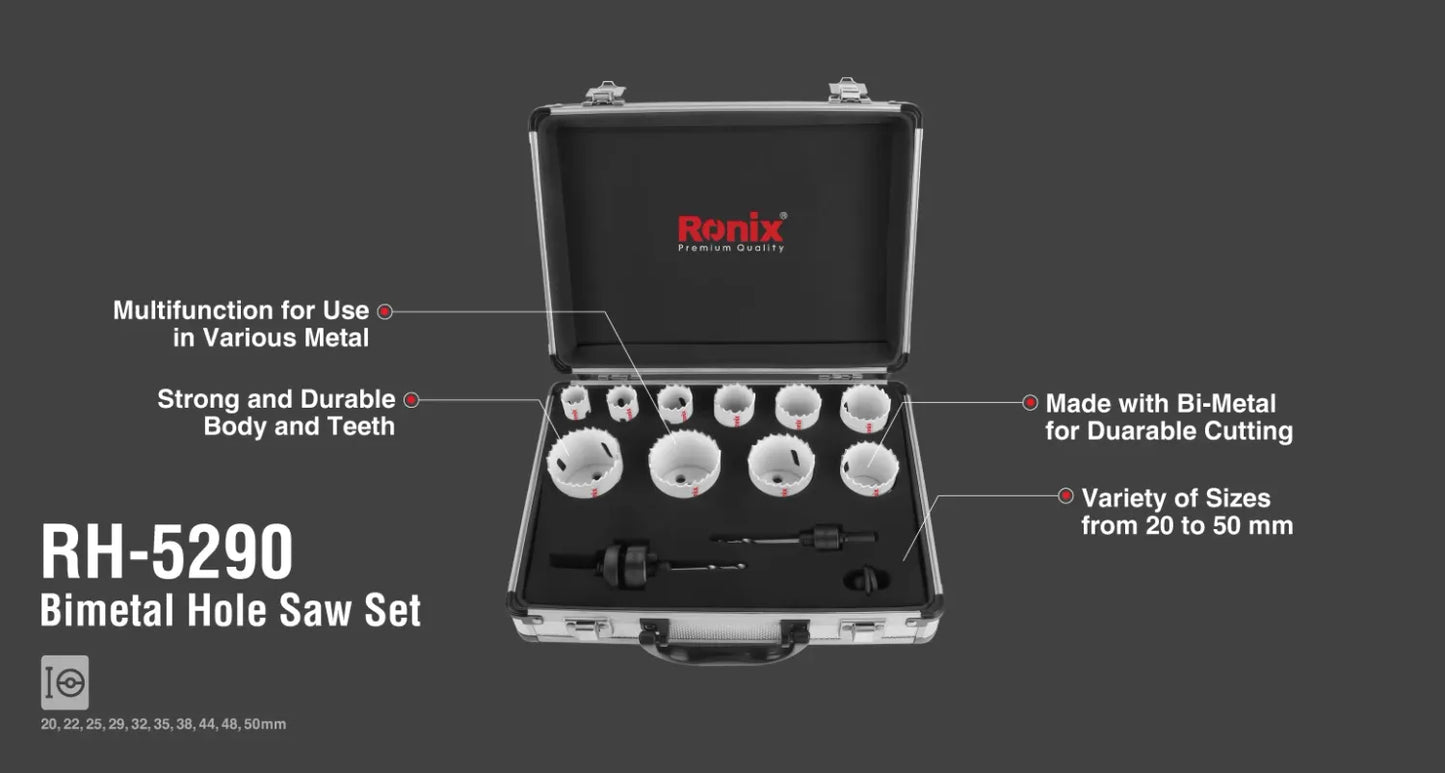 Bimetal Hole Saw set (10pcs)