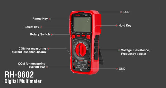 DMMs, digital multimeter, RONIX RH-9602