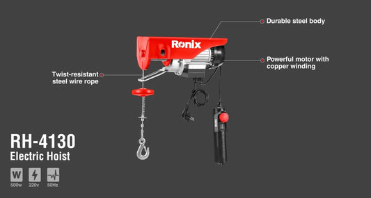18m-250kg, electric hoists , RONIX RH-4130