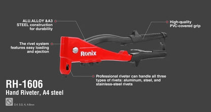 Hand Riveter, RONIX RH-1606