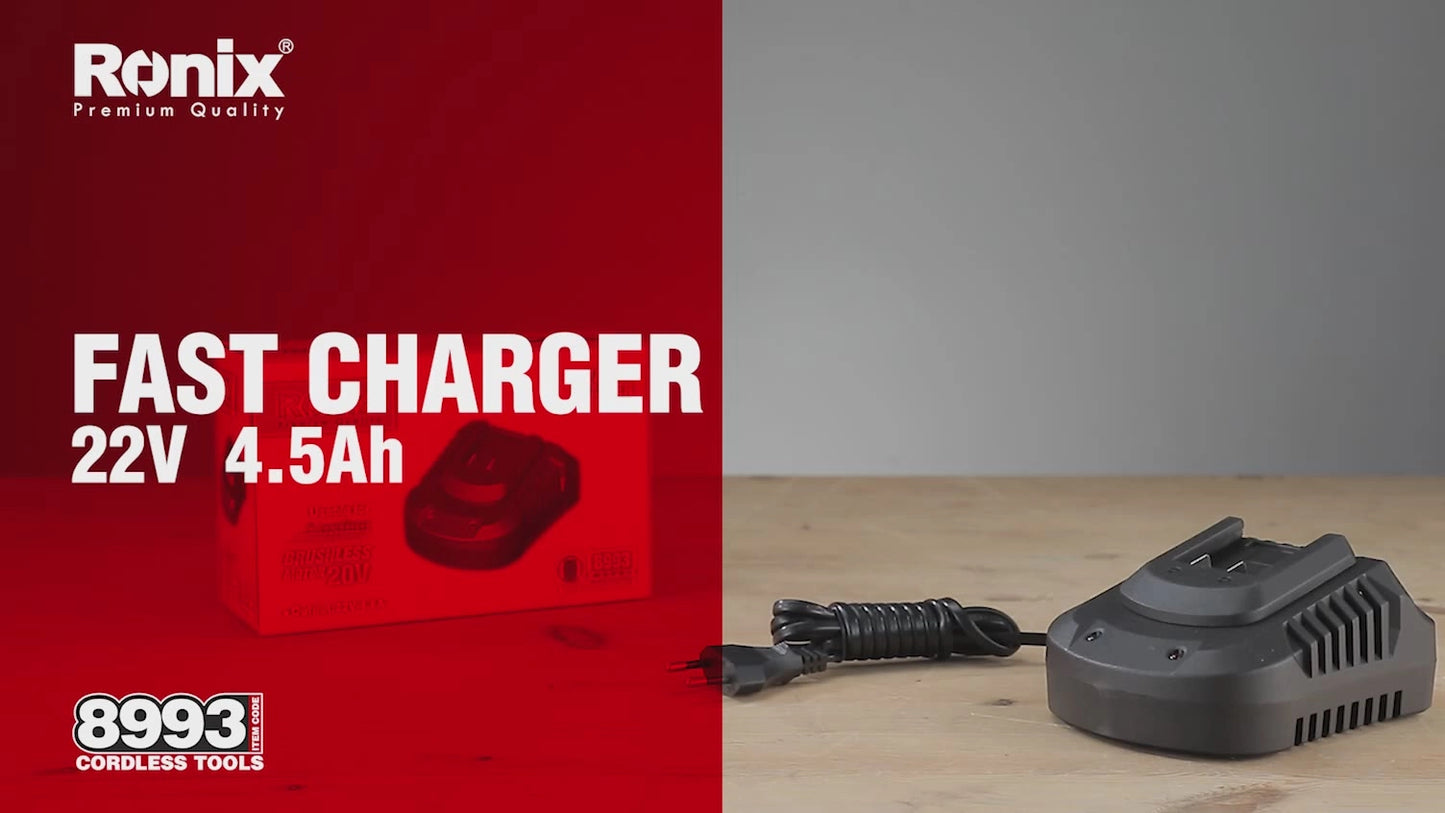 22V 4A Fast Charger – Ronix 8993