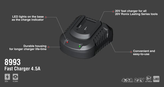 22V 4A Fast Charger – Ronix 8993