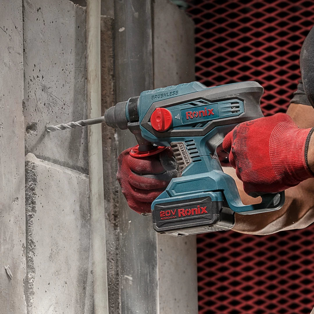 Cordless, rotary hammer, brushless series, no battery, RONIX 8910