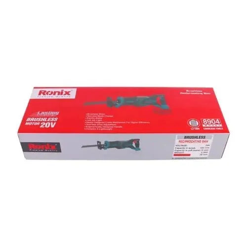 20V, brushless cordless, reciprocating saw, NO BATTERY, RONIX 8904