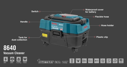 20V, cordless, vacuum cleaner, RONIX 8640