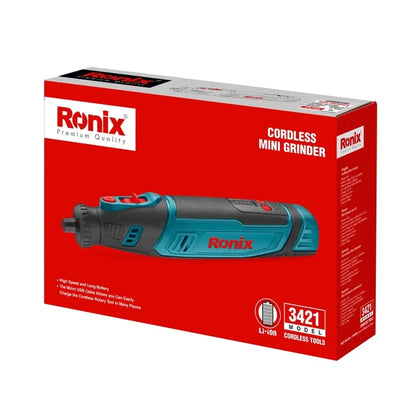 8V, mini grinder kit, cordless, RONIX 3421