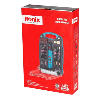 3.6V, cordless, rotary tool kit, carrying case, RONIX 3420