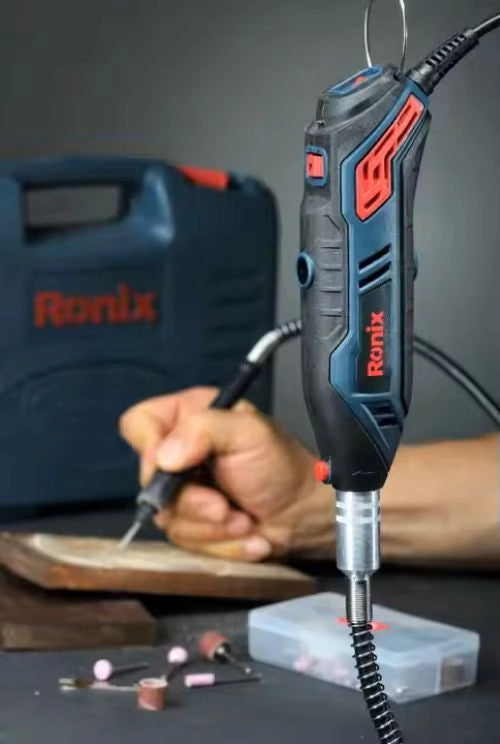 130 W / 10,000–35,000 RPM Rotary Tool Kit – Ronix 3403