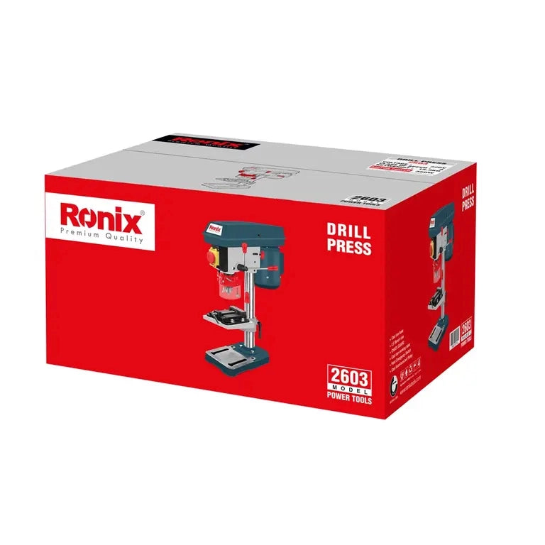 350W, electric drill press, 5 pulley speeds, RONIX 2603