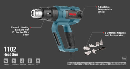 2000W, electric heat gun, RONIX 1102