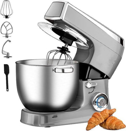 RoyaltyLine 2100W Stand Mixer – 7.5L Bowl, 6 Speeds + Pulse