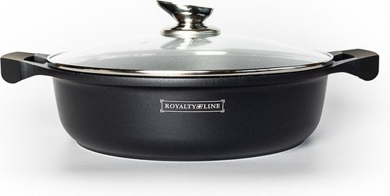 Royalty Line BR28ML Shallow Casserole Pot – 28cm Cast Aluminium