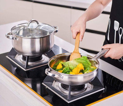 Cookware Set 12-Pieces Induction Ready Stainless Steel Royalty Line 1231