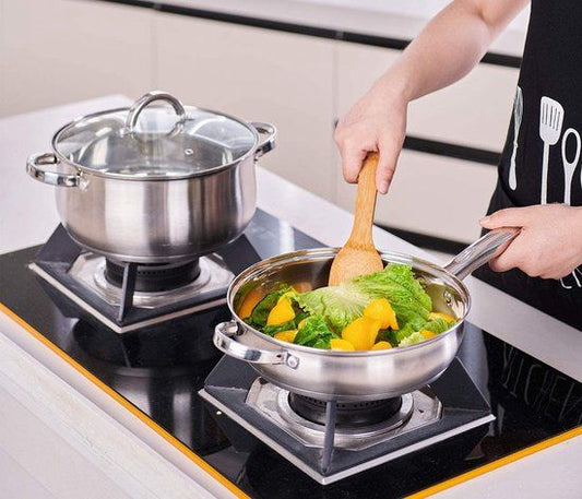 Cookware Set 12-Pieces Induction Ready Stainless Steel Royalty Line 1231