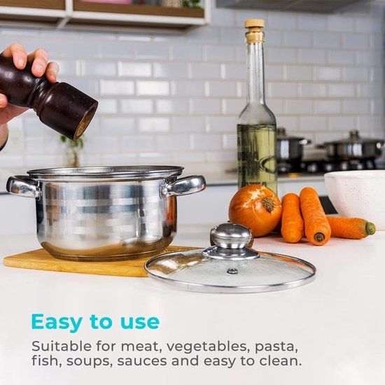 Cookware Set 12-Pieces Induction Ready Stainless Steel Royalty Line 1231