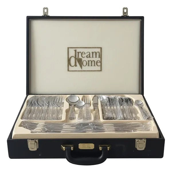 Royalty Line Stainless Steel Cutlery Set, 84 Pieces – Mirror Finish