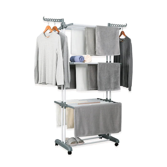 Moving Clothes Rack - Grey