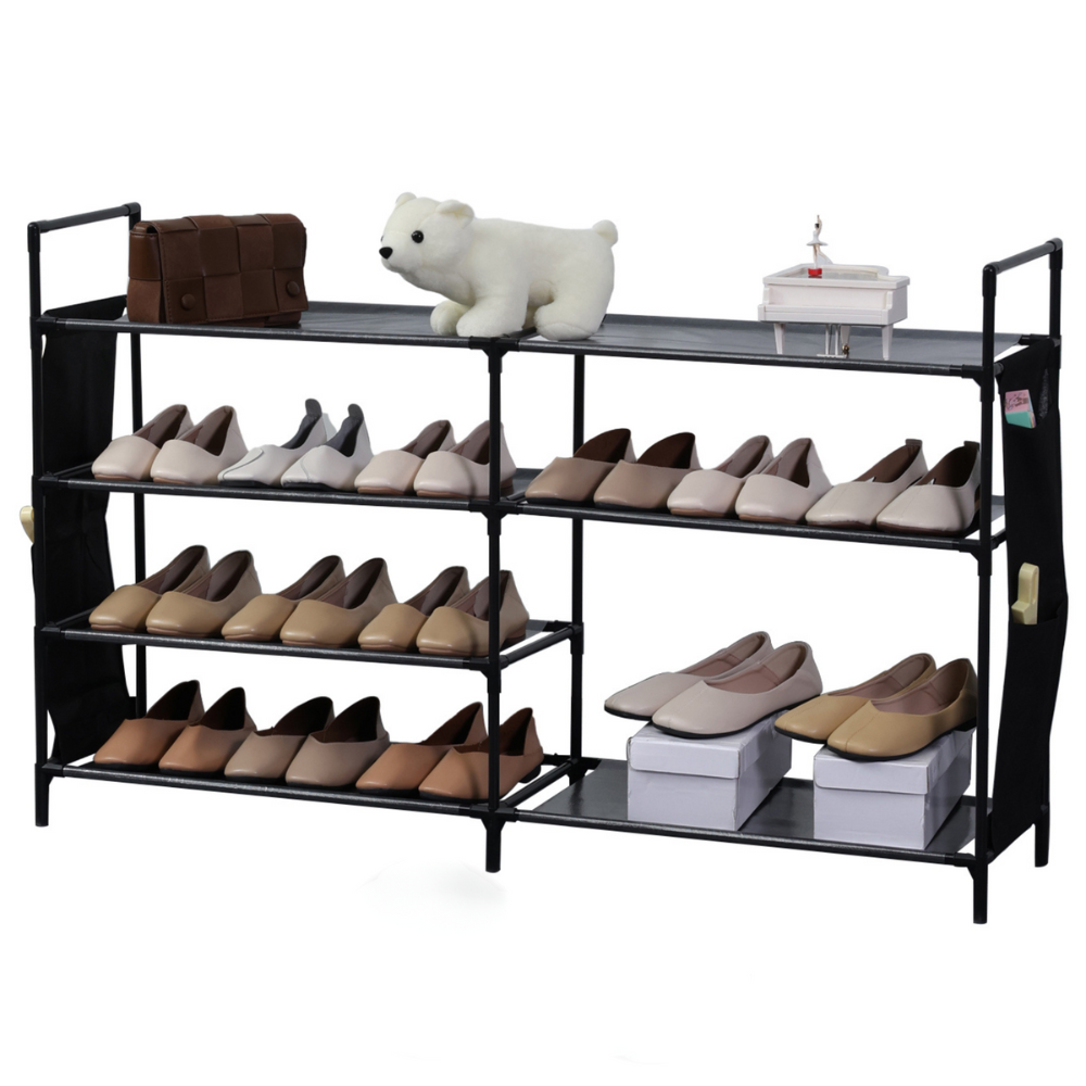 7- Layer Storage Shoe Rack (12x70cm) - Black