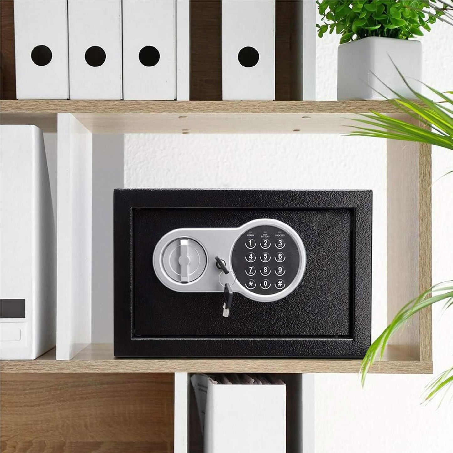 Double Bolt Electronic Digital Steel Safe Box - 20x31x20cm