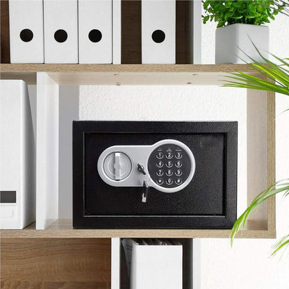 Double Bolt Electronic Digital Steel Safe Box - 20x31x20cm
