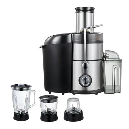 4-in-1 Juicer, Food Processor, Blender, and Grinder -1000W