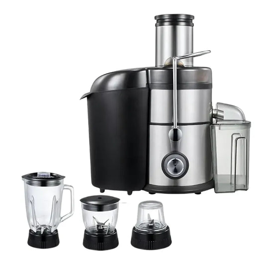 4-in-1 Juicer, Food Processor, Blender, and Grinder -1000W