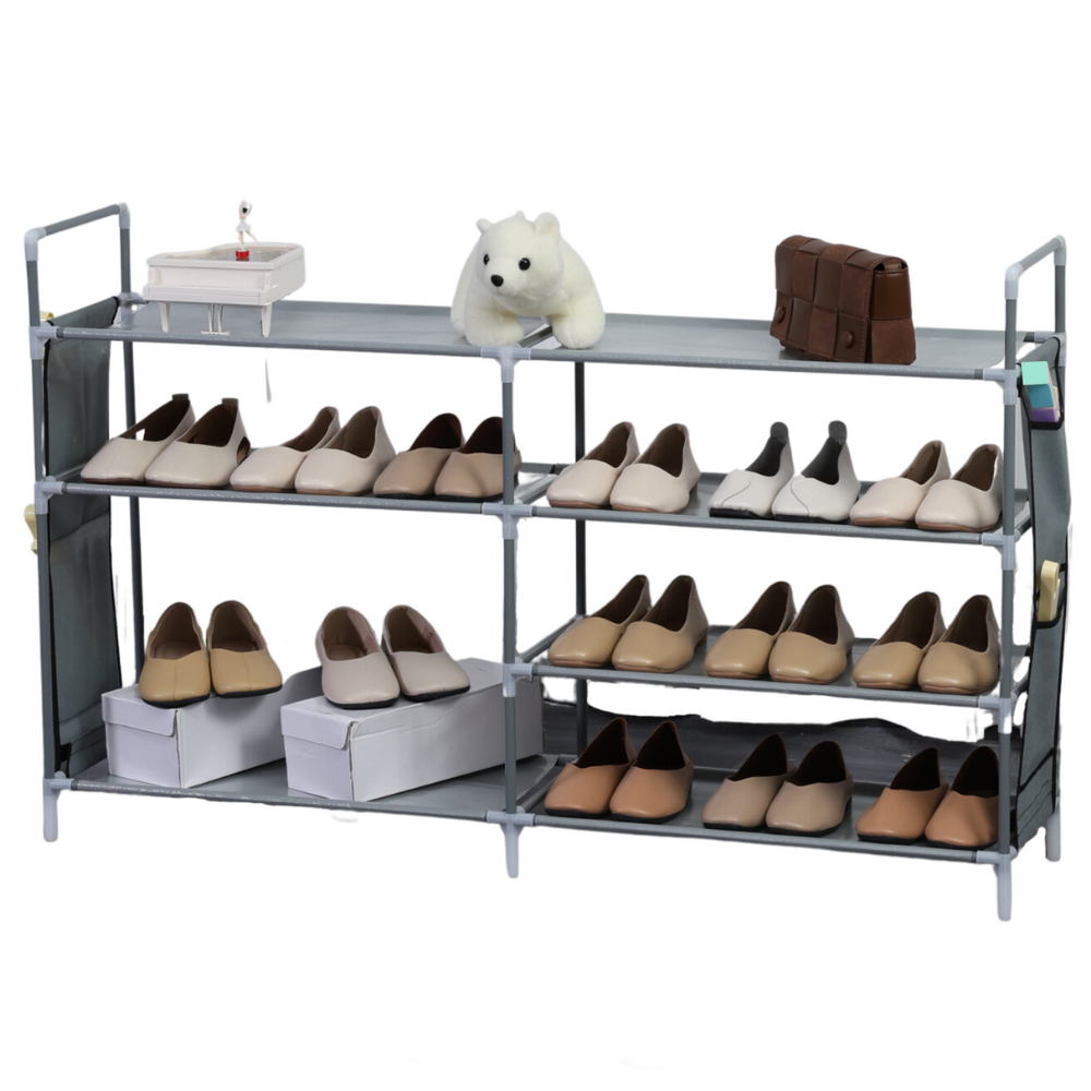 7- Layer Storage Shoe Rack (12x70cm) - Grey