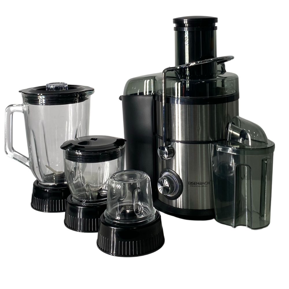 4-in-1 Juicer, Food Processor, Blender, and Grinder -1000W