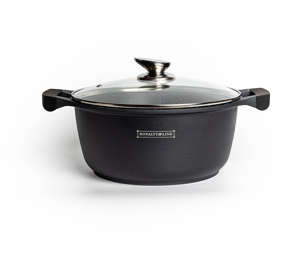 RoyaltyLine BS1010M Marble-Coated Cookware Set – 10 Pcs