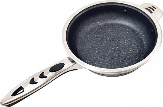 16 pcs, Cookware Set, Dishwasher-safe, Induction-ready, Silver