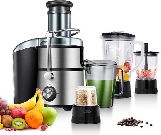 4 in 1 Fruit & Vegetable Juicer - Blender / Chopper / Coffee Grinder