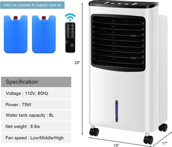 4in1, air cooler, humidifier, fan, air purifier, Royalty Line AC-758774TR