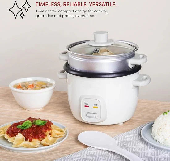 1.8Ltr, 700W, rice cooker, steamer, Royalty Line, RL-RC-18.10D