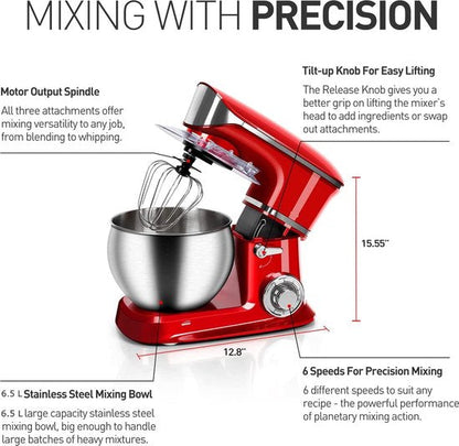 1900W, Multifunctional Mixer, Kitchen Machine, Red