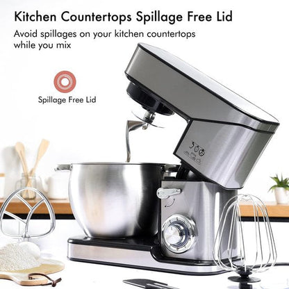 Powerful 2500W Food Processor - Kitchen Mixer XL - Stainless Steel