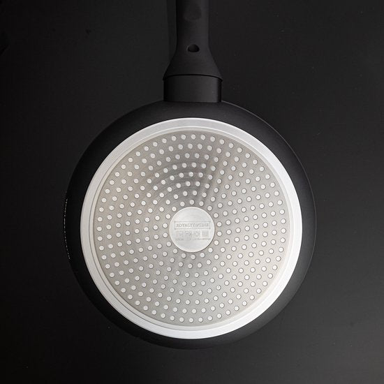 10 pcs, Cookware Set, Marble-coated, Induction-ready, Black, ROYALTYLINE