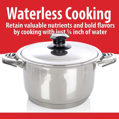 16 pcs, Cookware Set, Marble-coated, Induction-ready, Silver, ROYALTYLINE