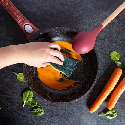 14 pcs, cookware set, Burgundy, Red, Royalty Line