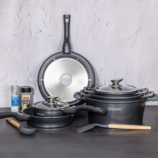 14pcs, cookware set, silver, Royalty Line ES2014M