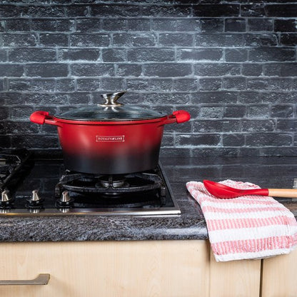 14pcs, cookware set, red-black, Royalty Line ES2014M