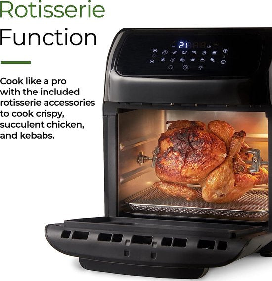 12.0Ltr Air-Fryer, 1800W, Mini Oven, Silver/Black