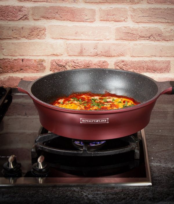 Royalty Line ES2014M-BY Cookware Set – 17 Pieces, Click Handles