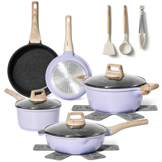 Just Perfecto JL-34 13-Piece Granite Coated Cookware Set - Blue