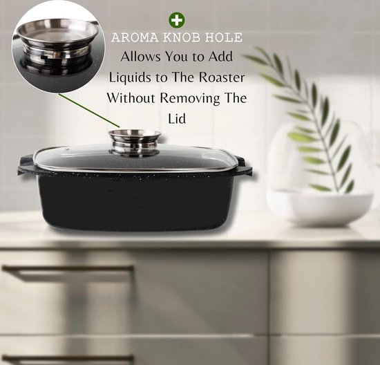 RoyaltyLine ACR34M Roasting Casserole – 34cm, 6.5L
