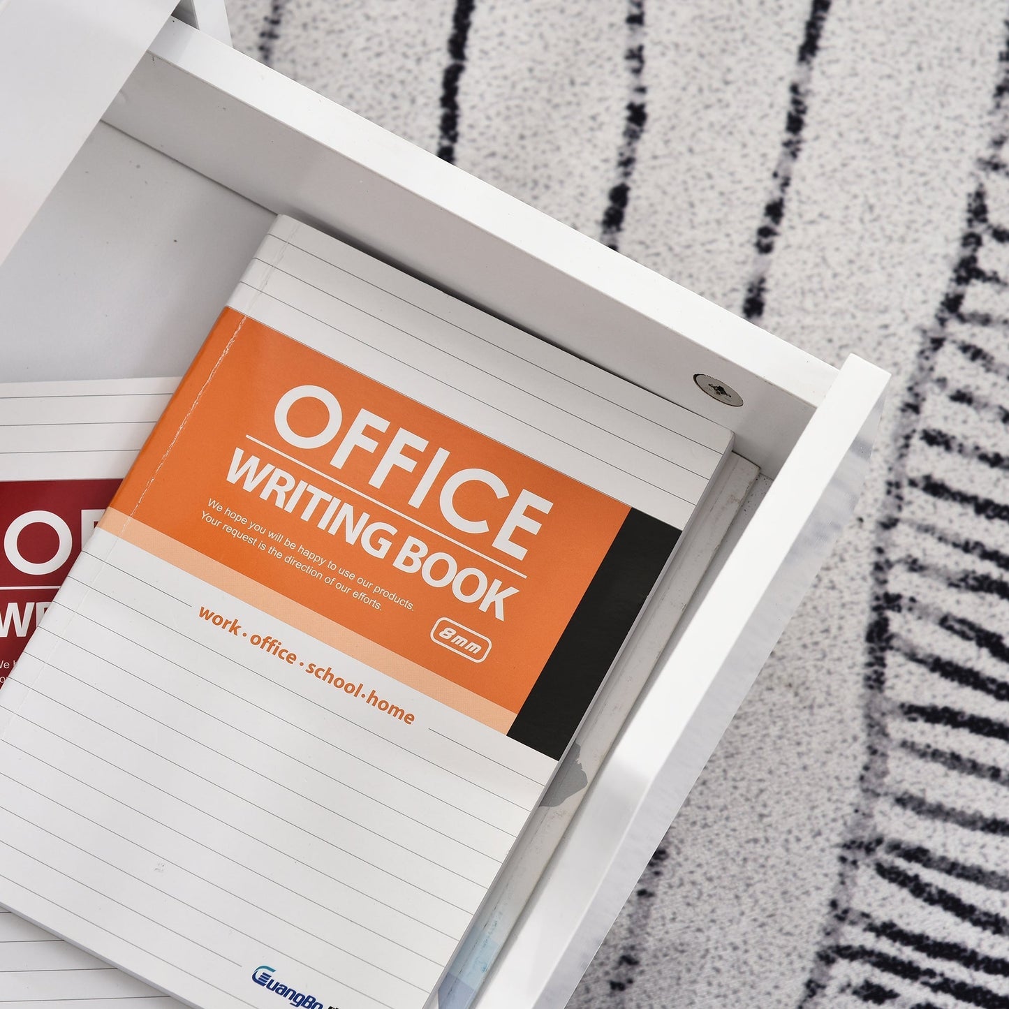 Office Drawer Unit with 4 Wheels 4 Shelves 3 Drawers, MDF Wood Document Cabinet, 38x40x86.8 cm, White