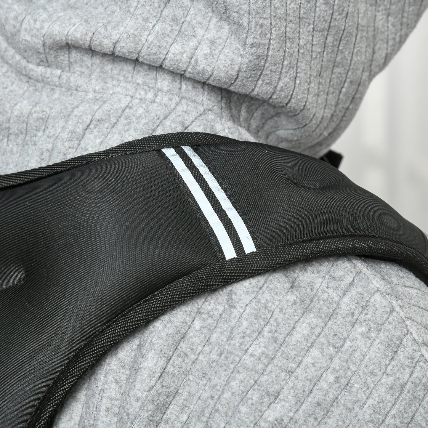 5kg Breathable Weighted Vest with Storage Pocket and Shoulder Straps, Oxford Fabric, 40x35cm, Black