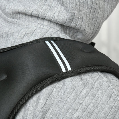 5kg Breathable Weighted Vest with Storage Pocket and Shoulder Straps, Oxford Fabric, 40x35cm, Black