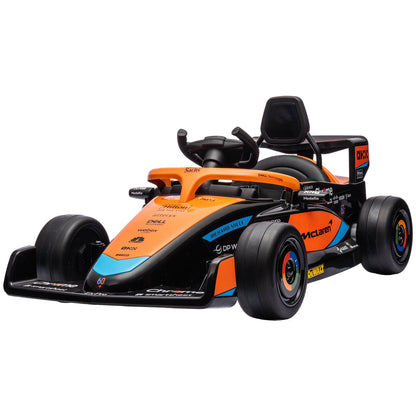 Mclaren Electric Ride-On Toy Car for Children 3-5 Years with McLaren License, Remote Control and Horn, 115x67x50 cm, Orange