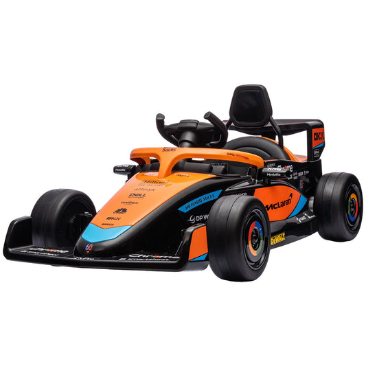 Mclaren Electric Ride-On Toy Car for Children 3-5 Years with McLaren License, Remote Control and Horn, 115x67x50 cm, Orange