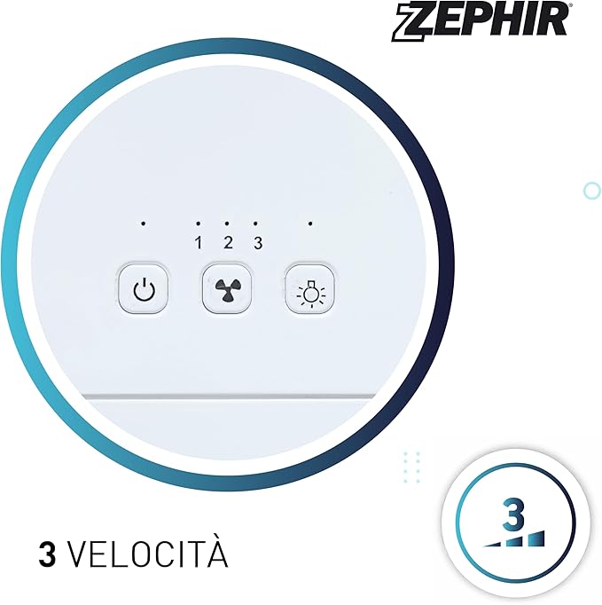 Mini evaporating, air cooler, LED lights, ZEPHIR ZAIR MINI